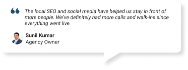 Sunil Kumar Testimonial - SEO - Web Design - Digital Marketing