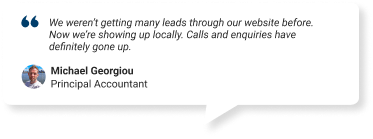 Michael Georgiou Testimonial - SEO - Web Design - Digital Marketing